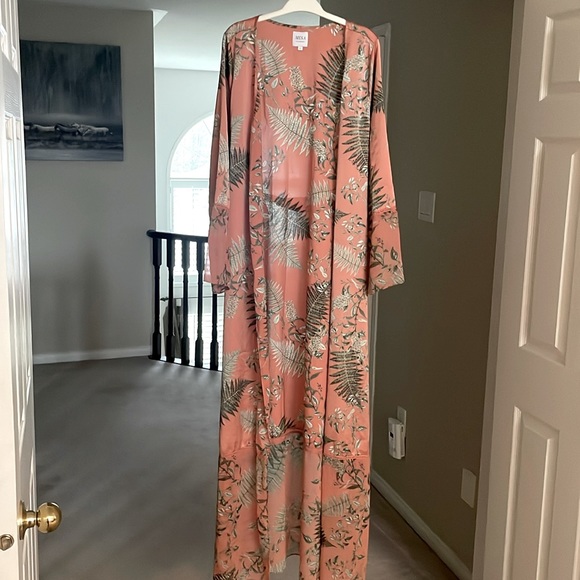 MISA Los Angeles Amaya Robe kimono duster in Summer Fern L - Picture 3 of 7